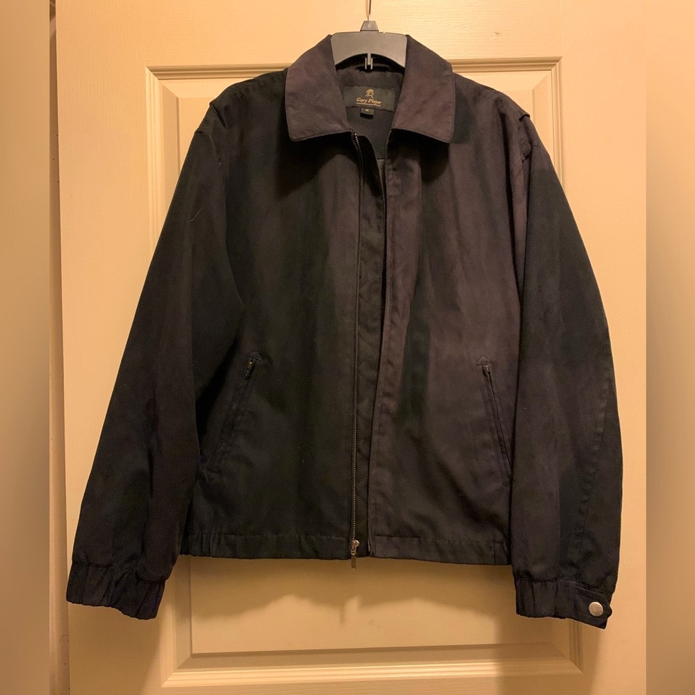 Men's Gary Player Suede Black Jacket